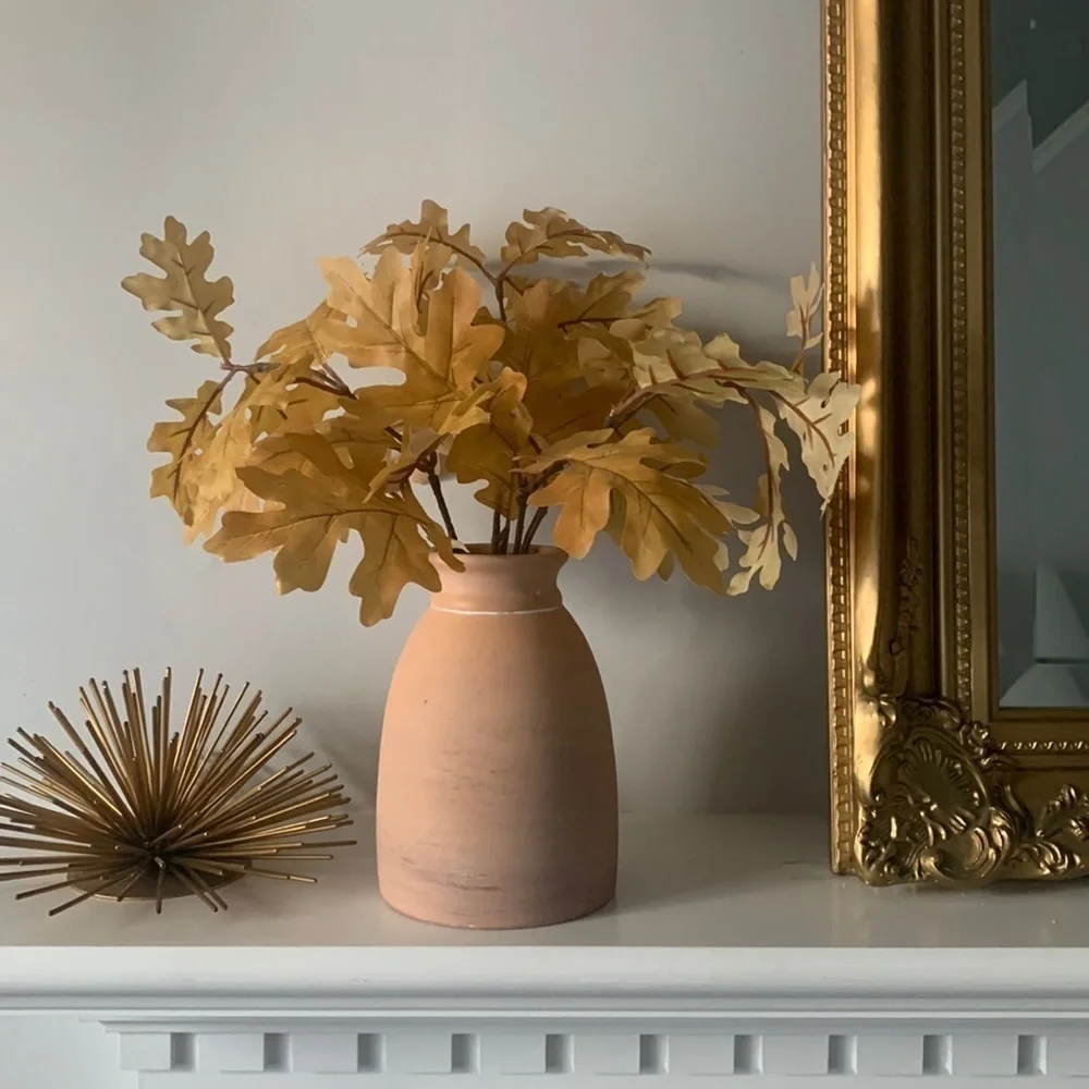 Decorative Tabletop Plant Arrangement fall vase‎